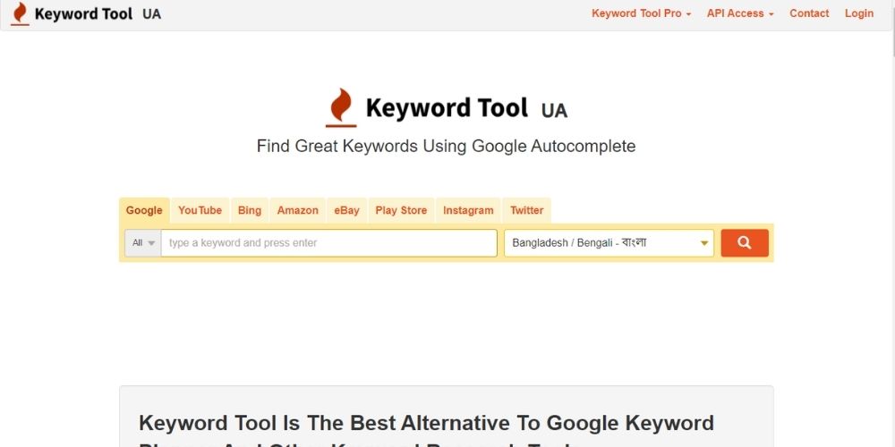 Keyword Tool: Google Keyword Planner