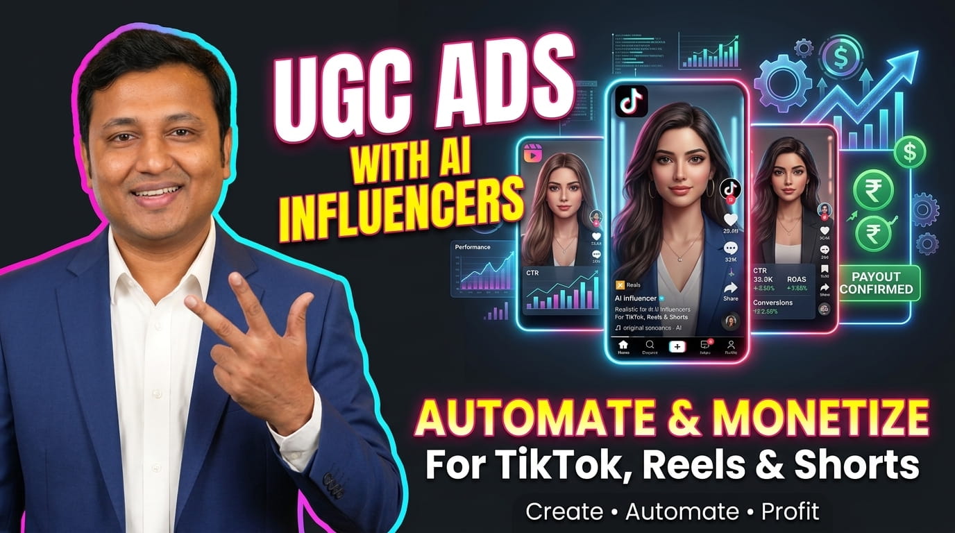 UGC Ads with AI Influencers: Automate & Monetize for TikTok, Reels & Shorts